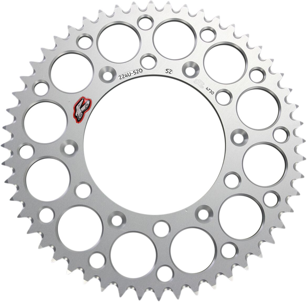 Bakdrev aluminium 520, 52T — Renthal 224U-520-52GPSI