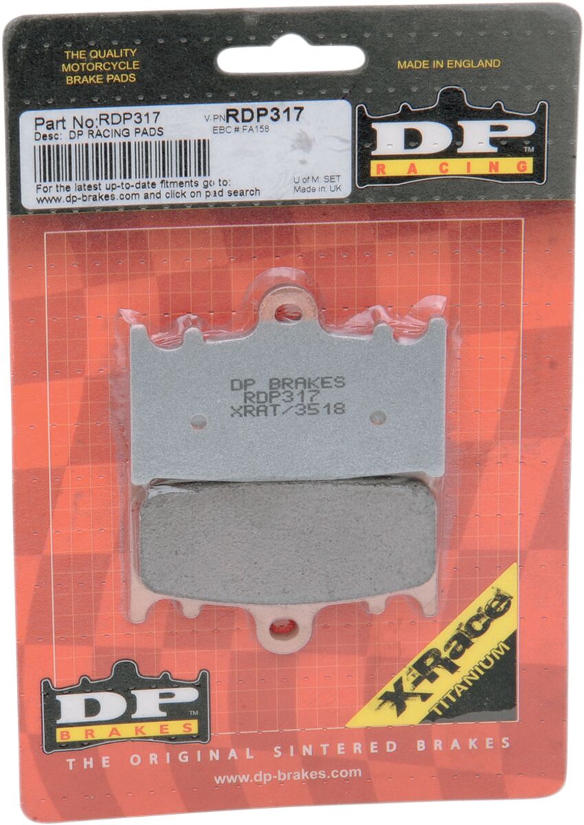 Bremseklosser sinter, foran — Dp Brakes RDP317