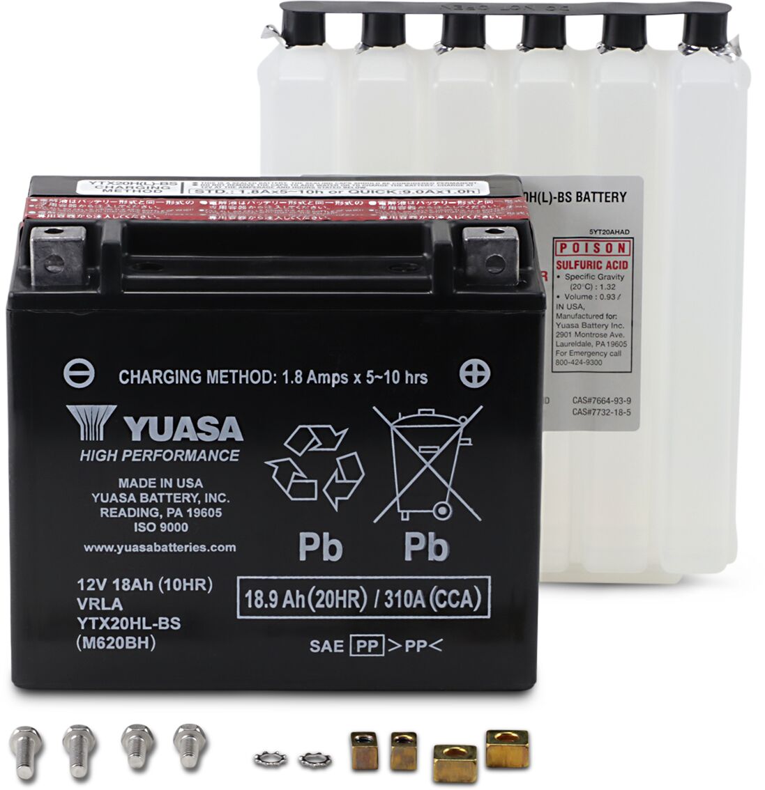Batterier — Yuasa YTX20HL-BS(CP)