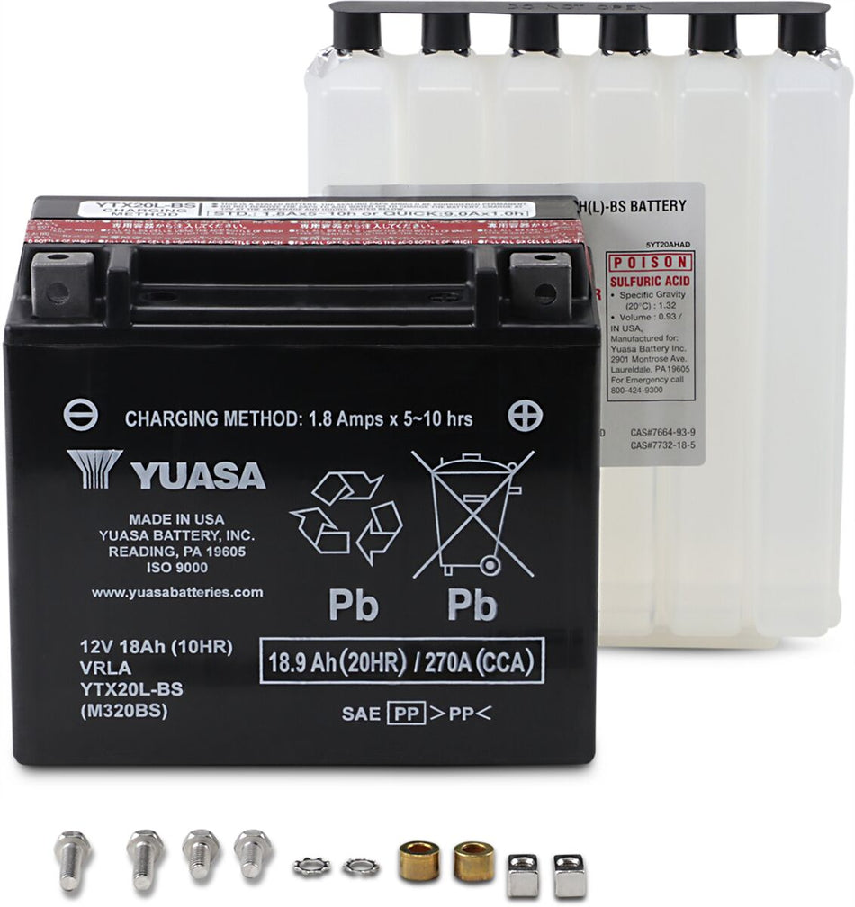 Batterier — Yuasa YTX20L-BS(CP)
